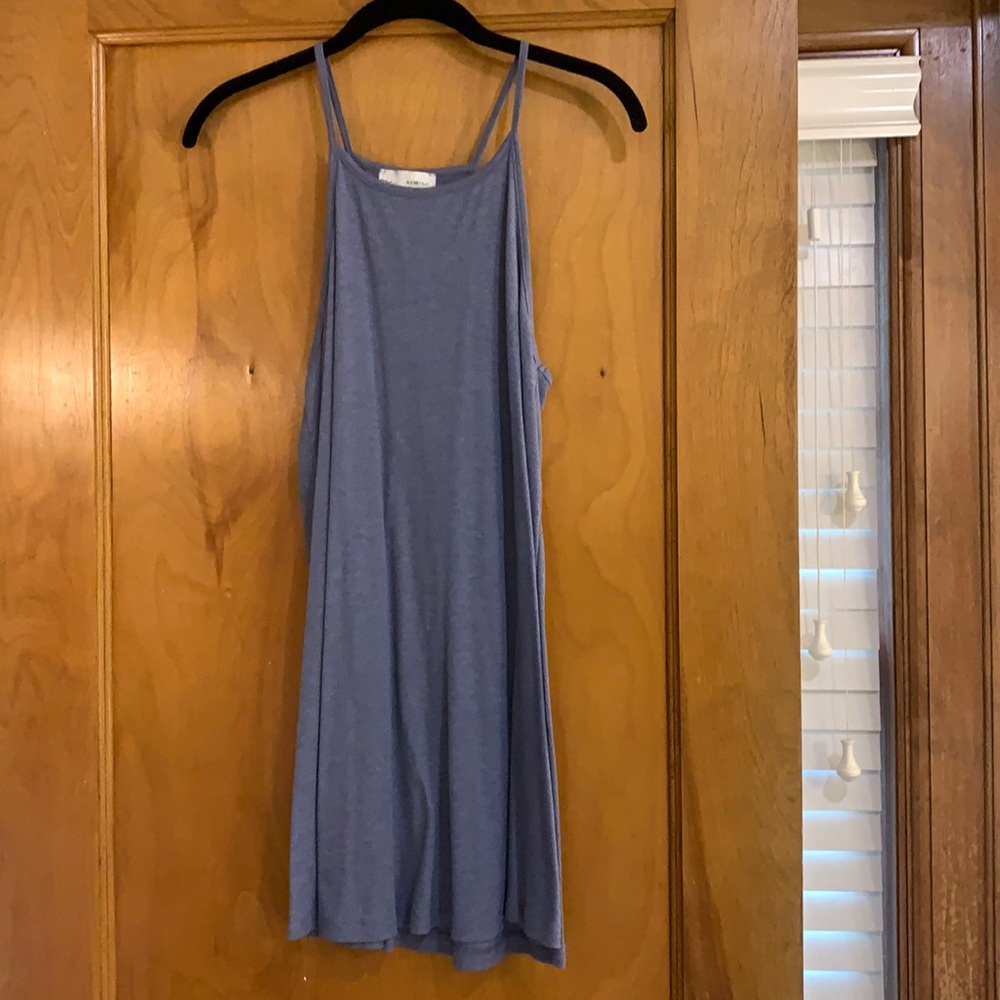 Blue flowy dress